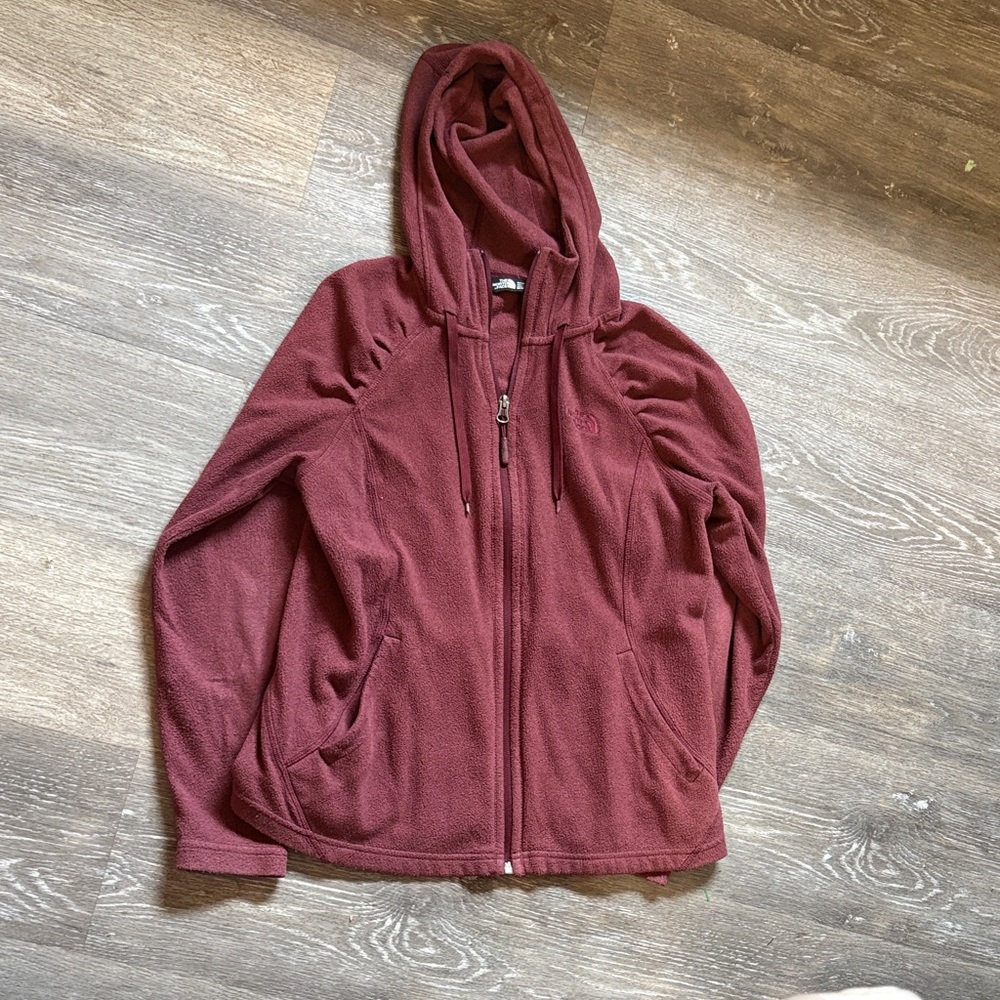 The North Face Maroon Fleece Jacket